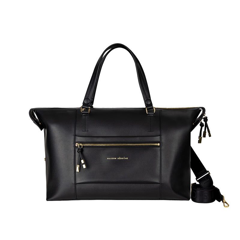 Weekender schwarz recyceltes Leder