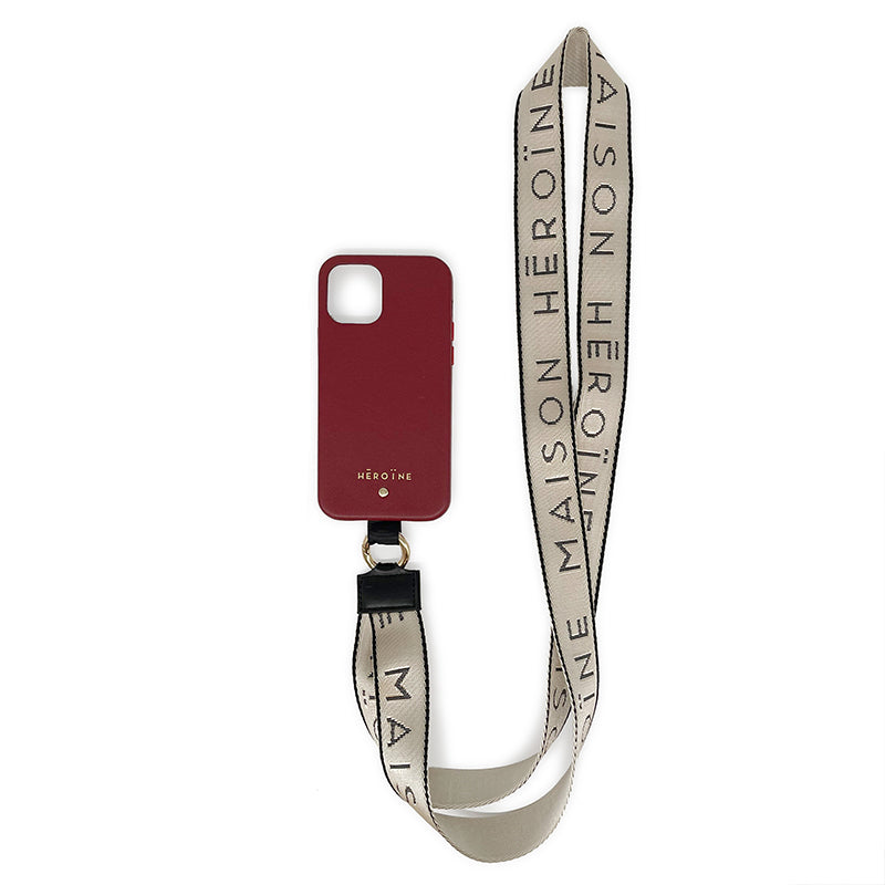 Handyhülle rot vegan Leder