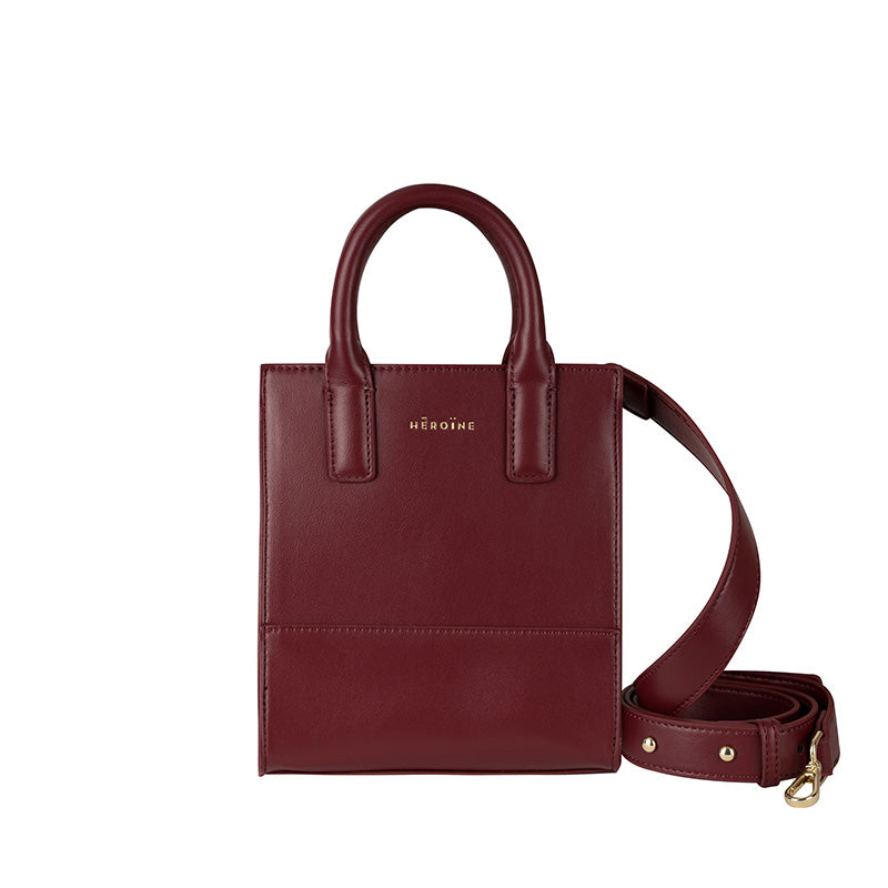 Handtasche Laptoptasche rot recyceltes Leder