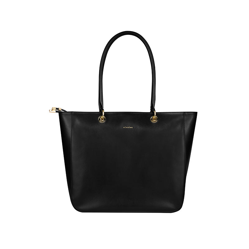 Shopper schwarz recyceltes Leder